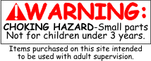 WARNING: CHOKING HAZARD-Small parts. Not for children under 3 years. Items purchased on this site intended to be used with adult supervision.