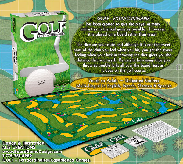 GOLF - The Board Game©Casablanca Games.