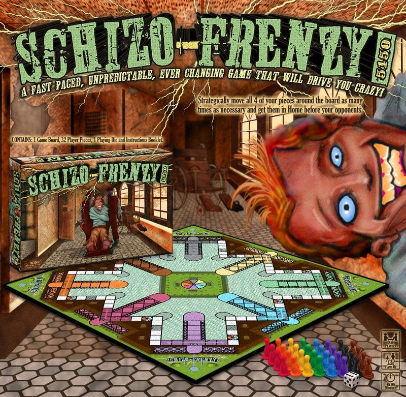 Schizo Frenzy 5150 Board Game